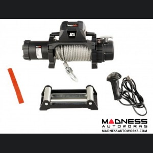 Jeep Gladiator Trekker Winch w/ Synthetic Rope & Waterproof/Wired Remote - 10,000 LBS